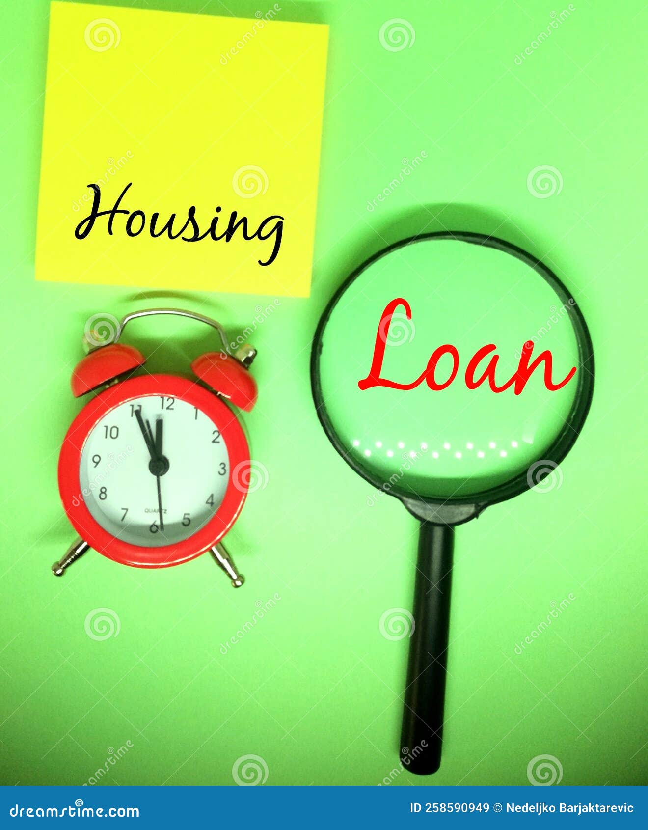 Housing,loan text design stock illustration. Illustration of design