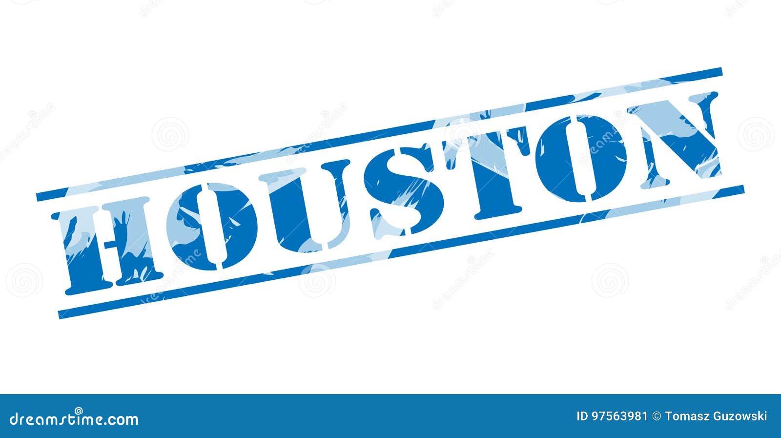 Houston blue stamp stock illustration. Illustration of rubber 97563981