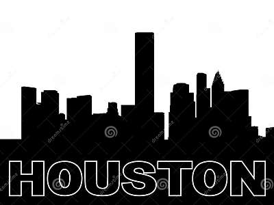 Houston skyline silhouette stock vector. Illustration of american ...
