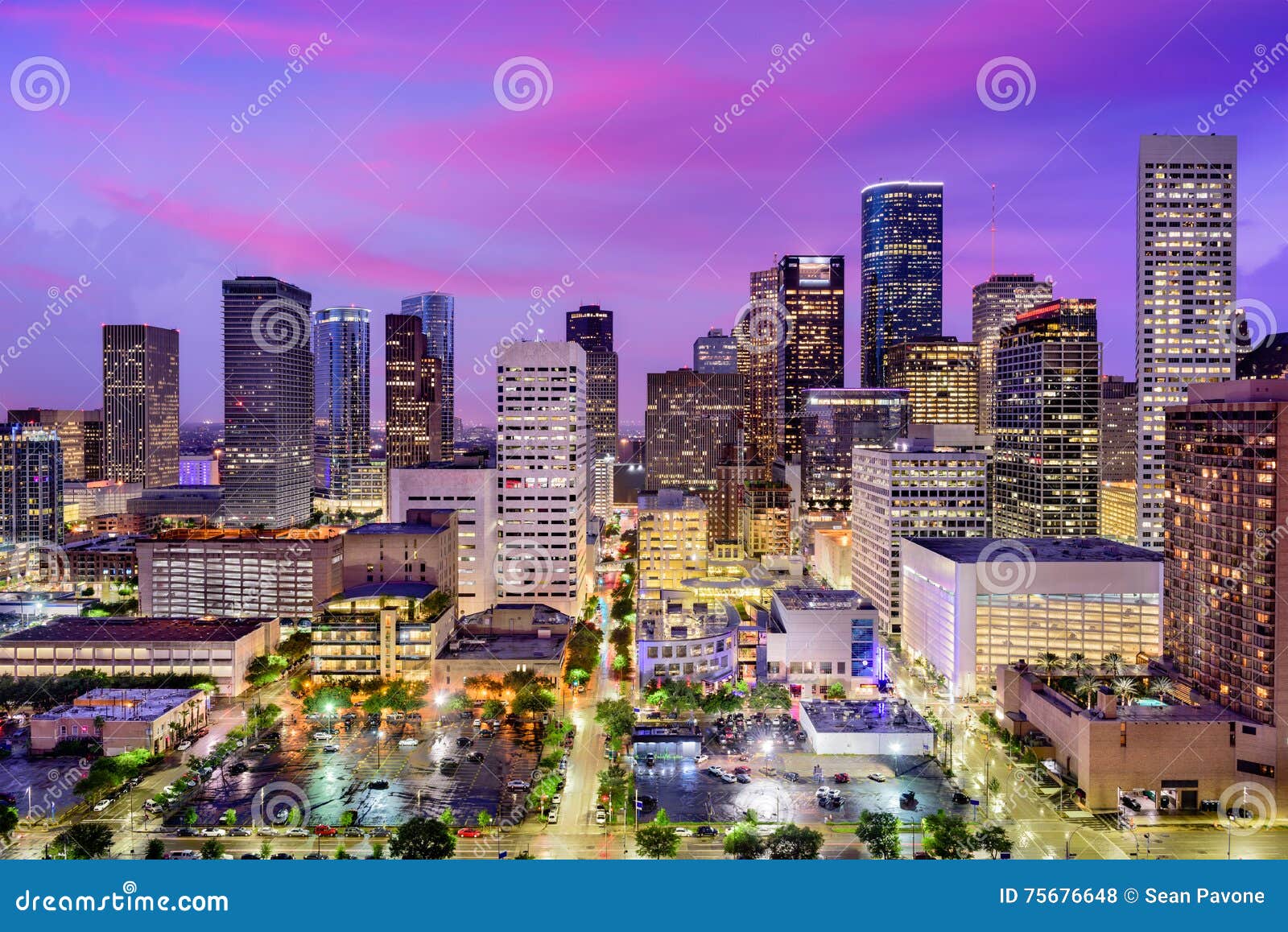 Houston, Texas Skyline RoyaltyFree Stock Image