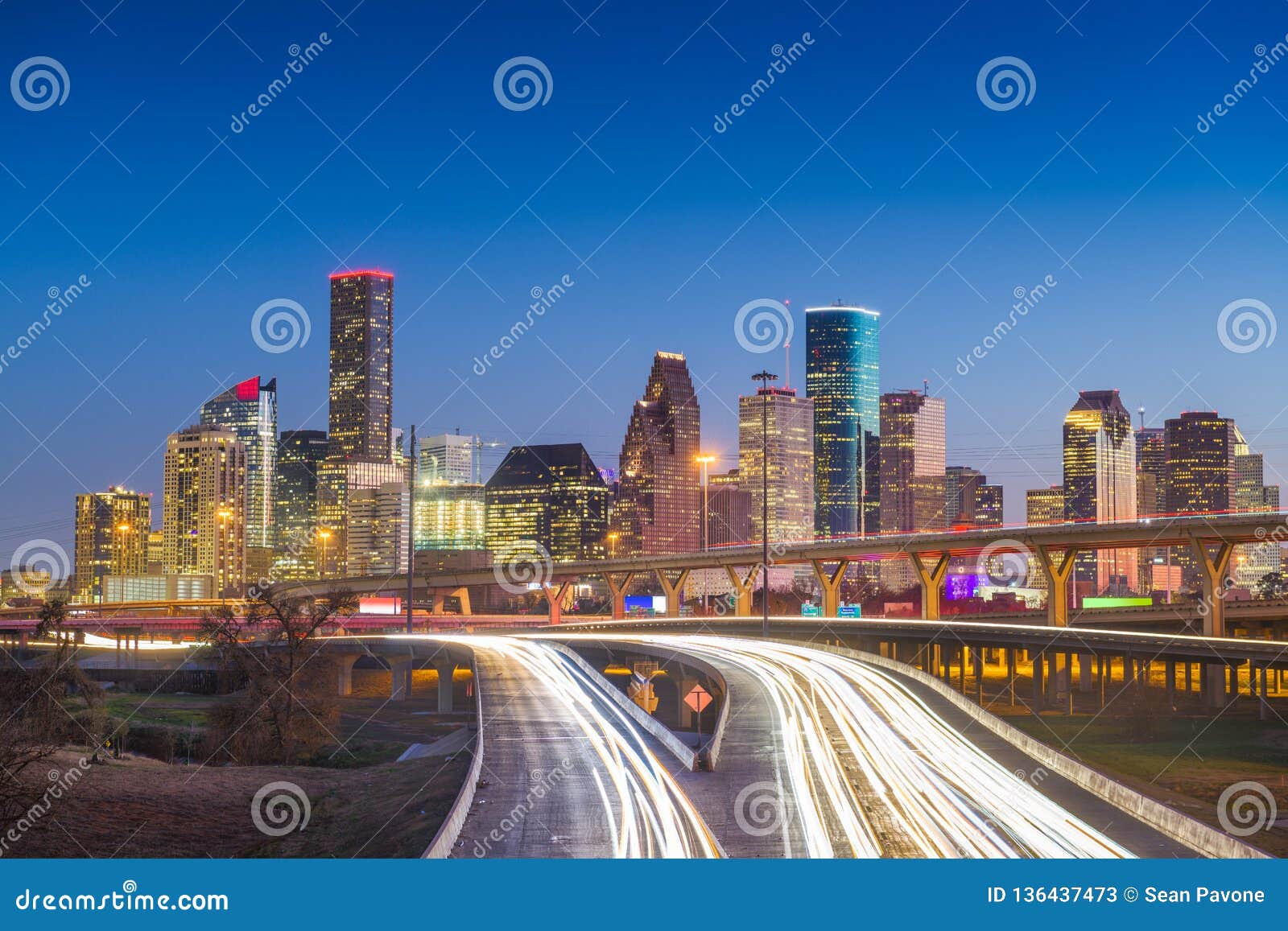 houston, texas, usa downtown skyline