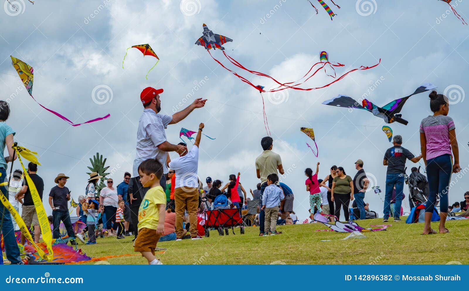 Houston, Texas, USA March, 24th, 2019 Kite Festival Editorial