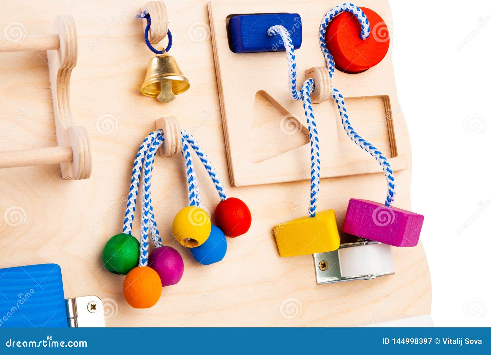 Houten Speelgoed Voor Jonge Geitjes Stock Afbeelding - Image of bezig, activiteit: 144998397