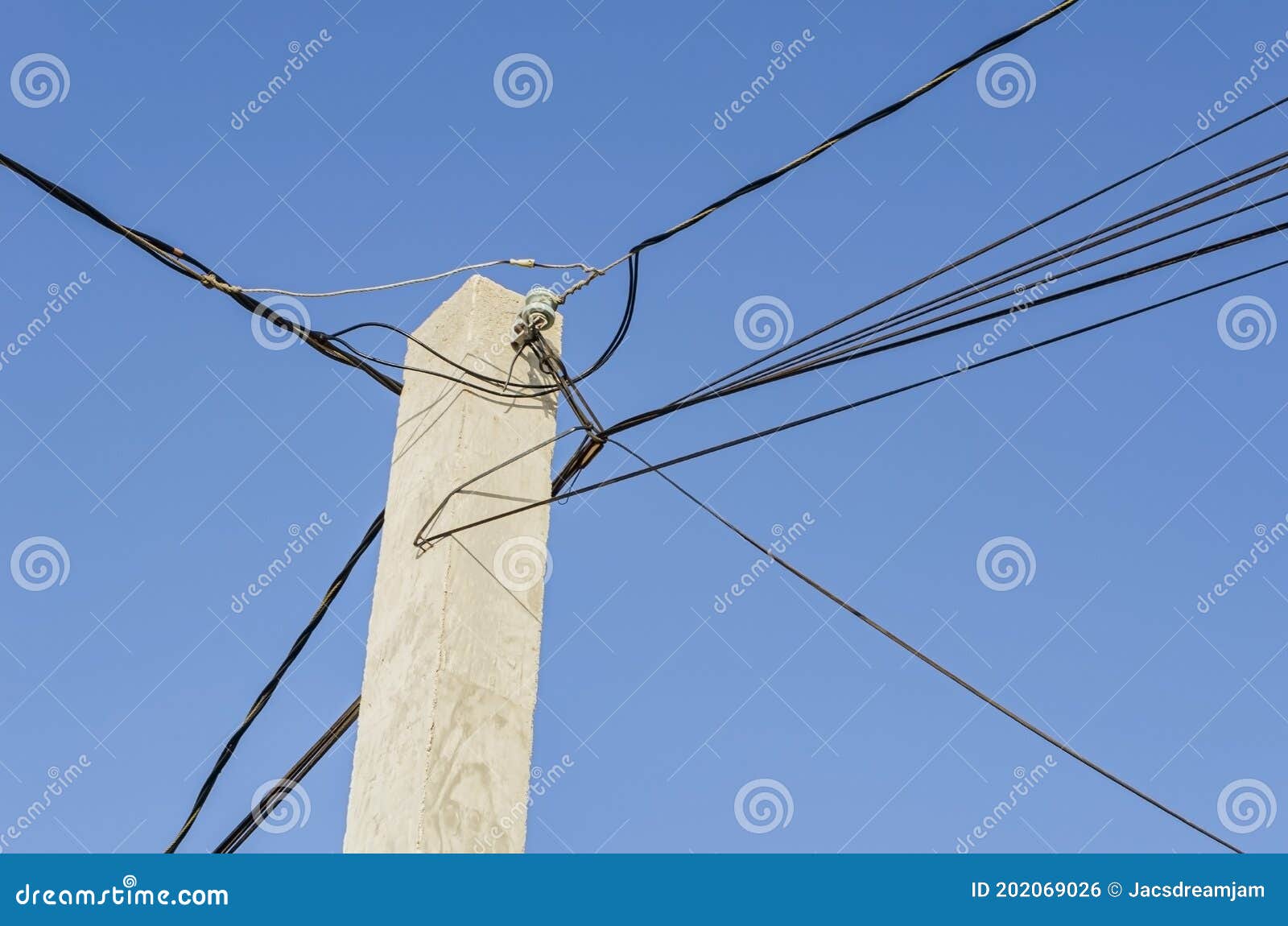 how cables are secured to post