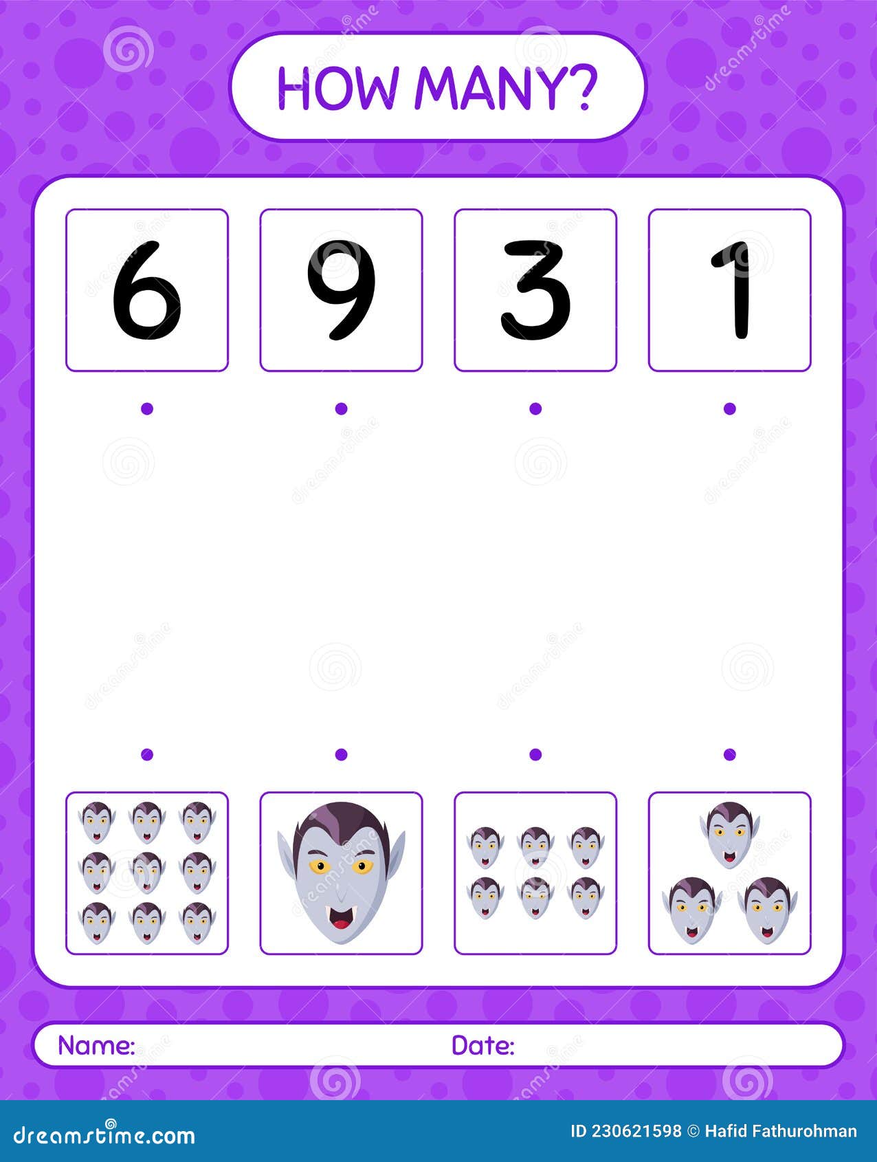 how-many-counting-game-with-vampire-worksheet-for-preschool-kids-kids-activity-sheet-stock