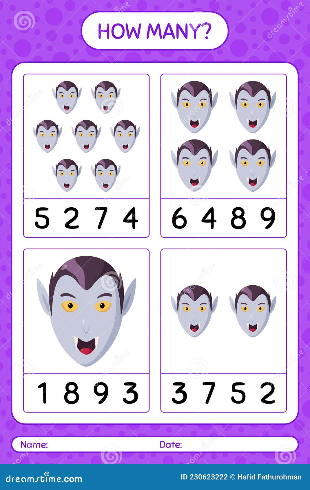 how-many-counting-game-with-vampire-worksheet-for-preschool-kids-kids-activity-sheet-stock