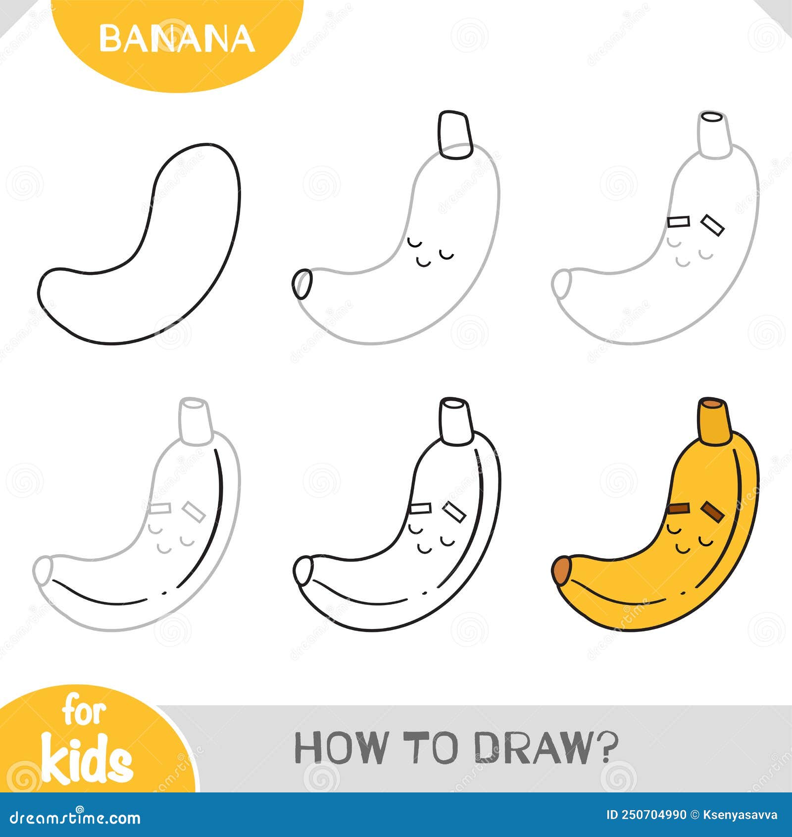 How To Draw A Banana Step by Step - [6 Easy Phase]