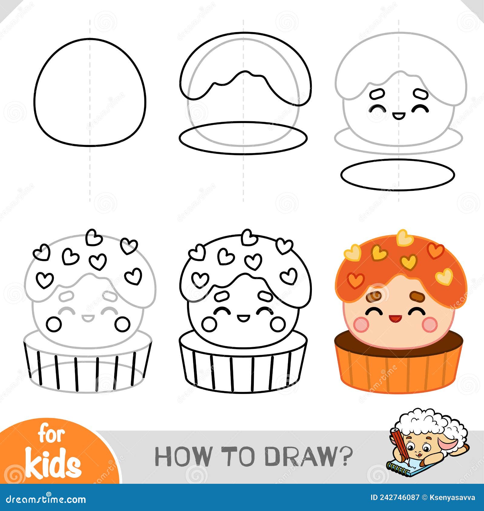 HOW TO DRAW LOGO  KIDS KAWAII EASY AND BEAUTIFUL - Simple