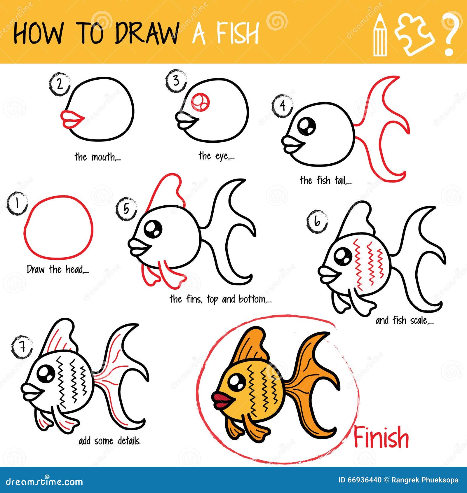 How To Draw A Fish? A Simple Technique For Kids - Caribu