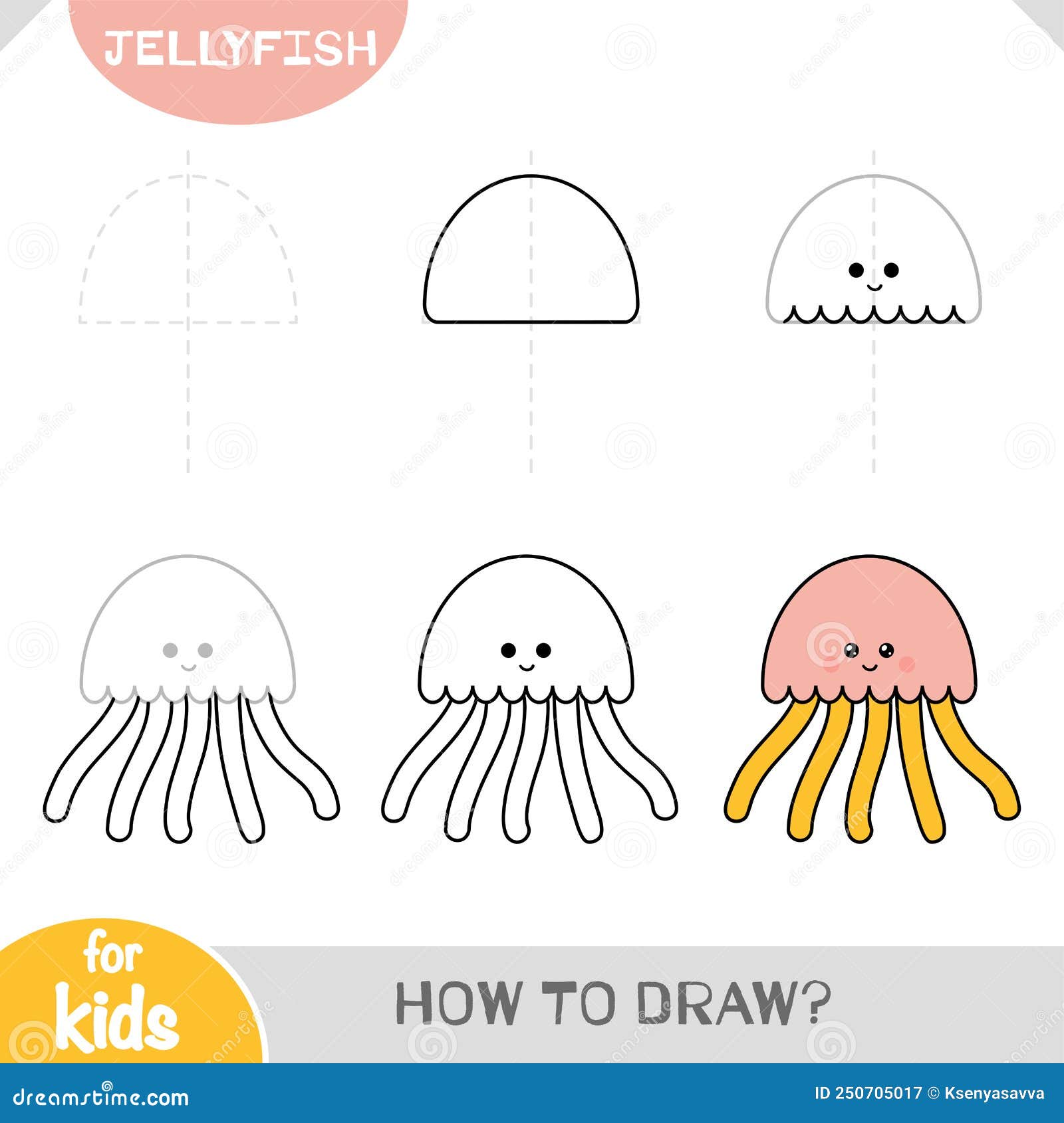 Step by step to draw a Cute Fish. Drawing tutorial a Cute Fish