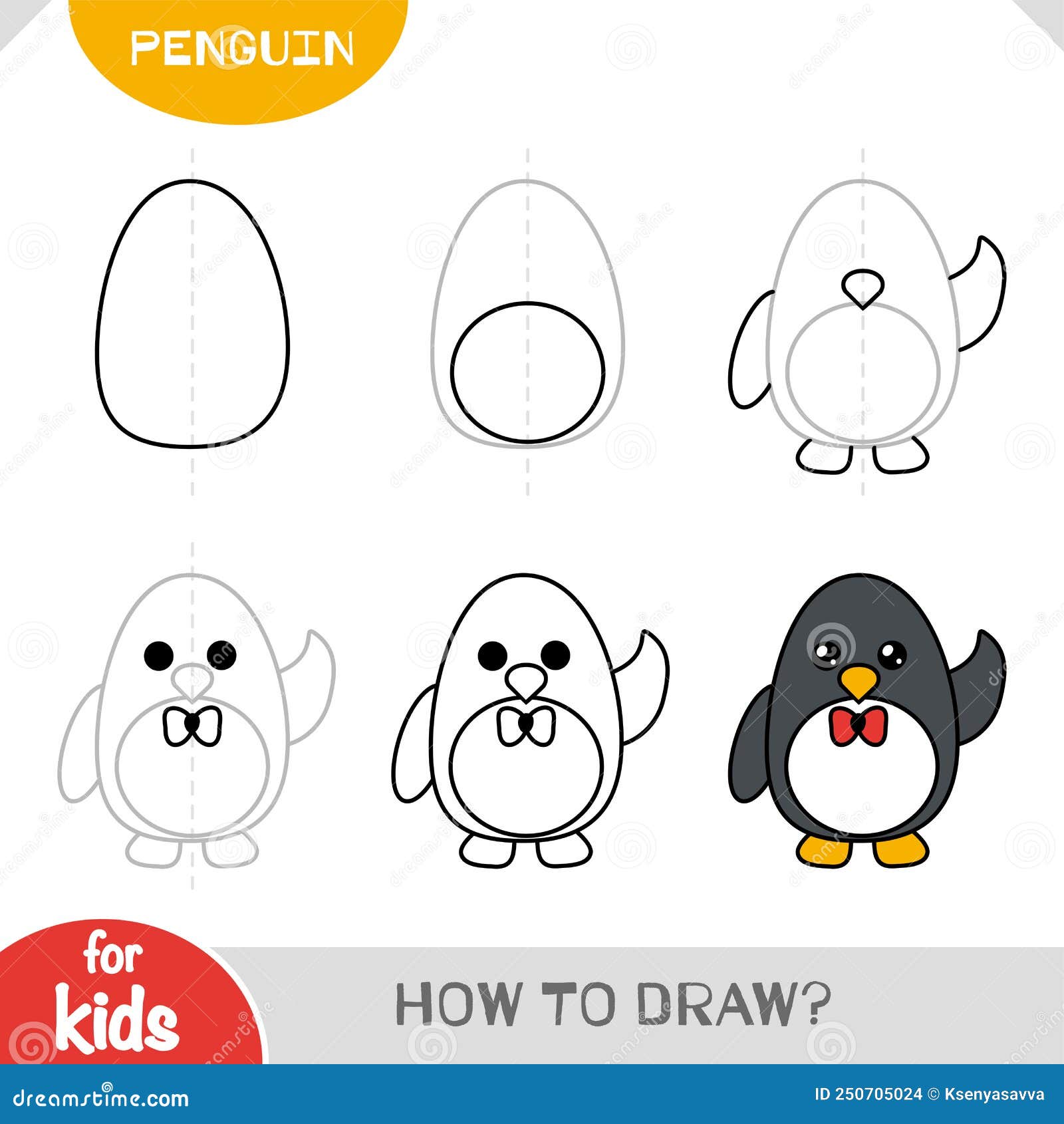 penguin drawing simple