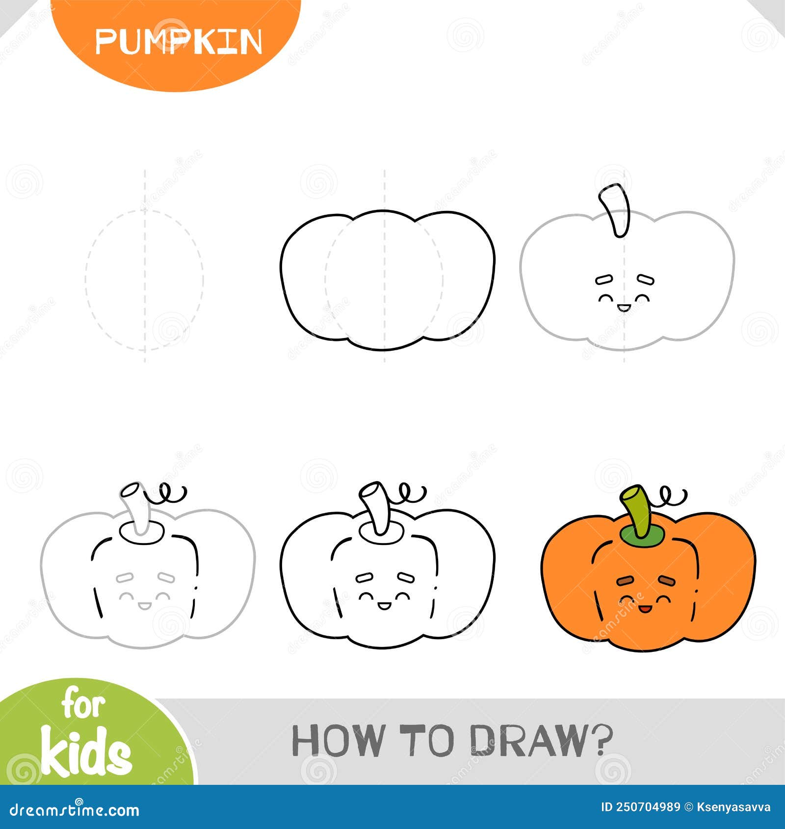 Drawing Pumpkin Faces for Halloween