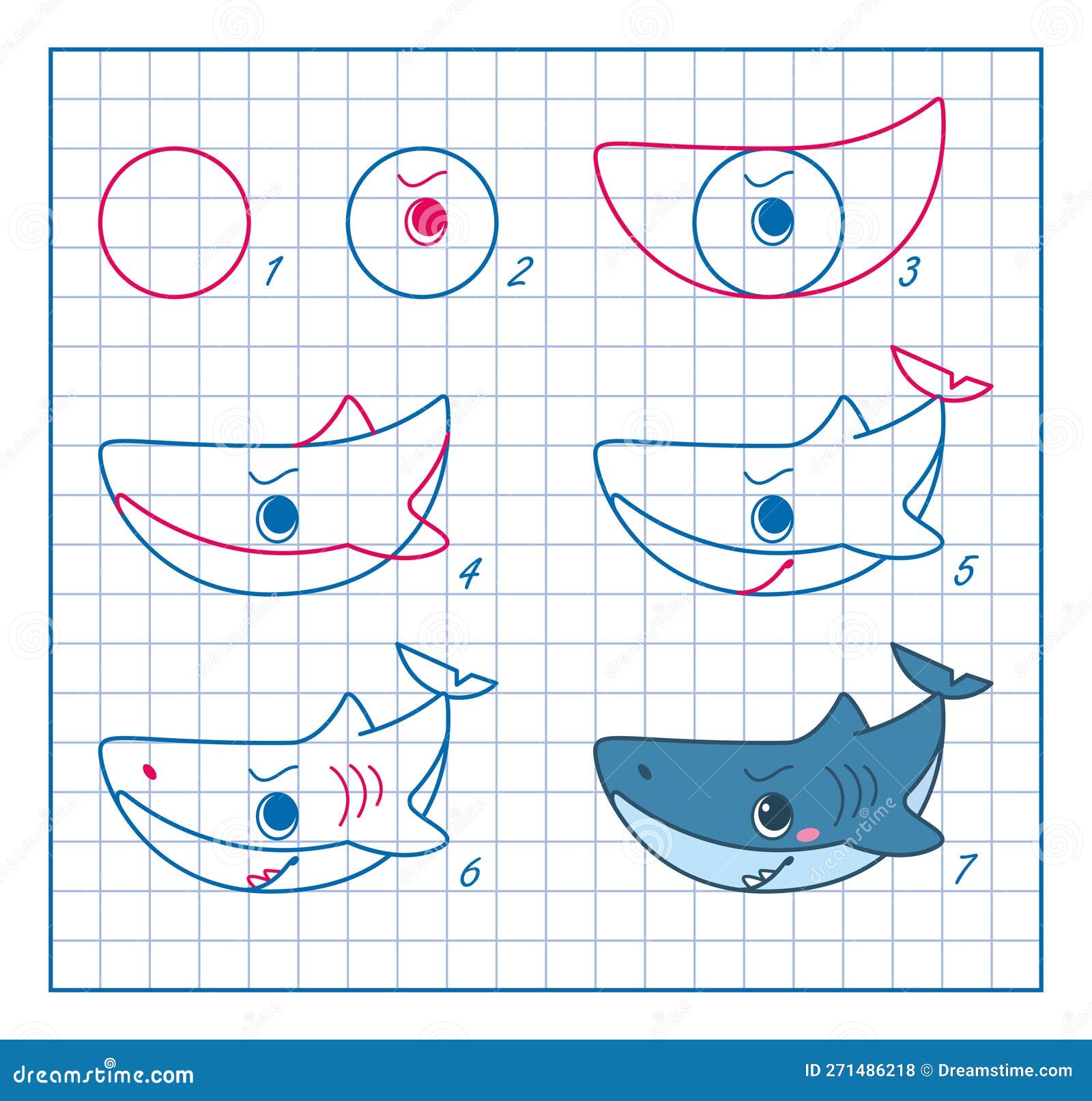 How To Draw A Shark Step By Step Drawing Lesson For Kids Cartoon how-to-draw-a-shark-step-by-step-drawing-lesson-for-kids-cartoon