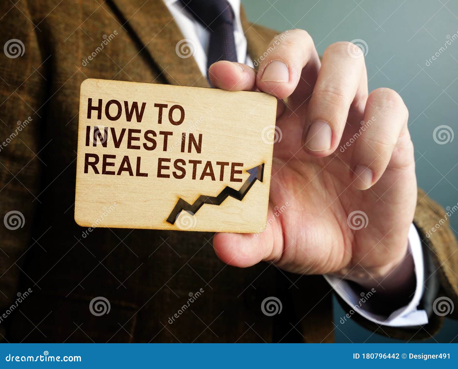 how to invest in real estate typed phrase on the plate