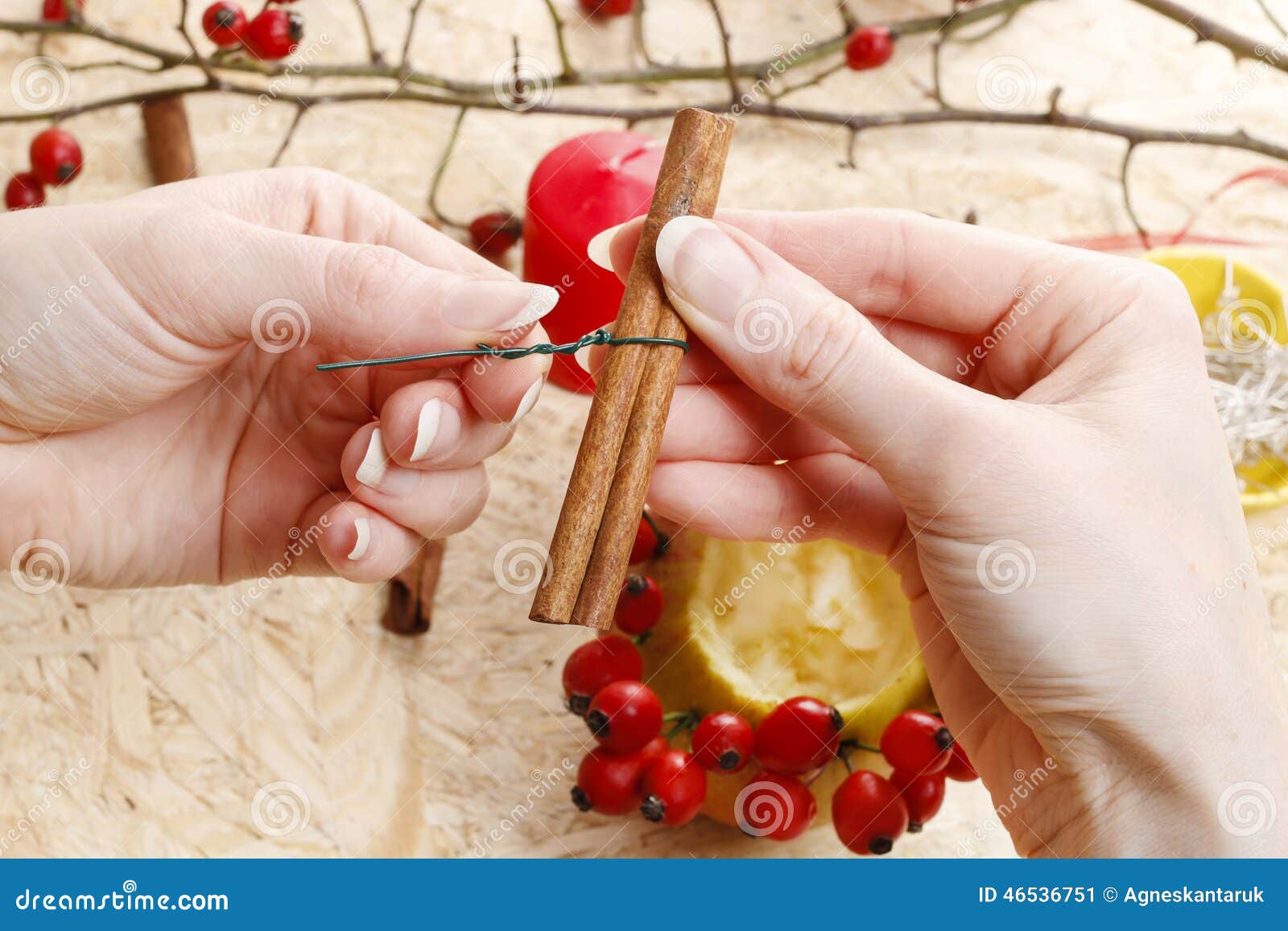 How To Make Apple Candle Holders for Christmas Stock Image Image of natural, holder 46536751