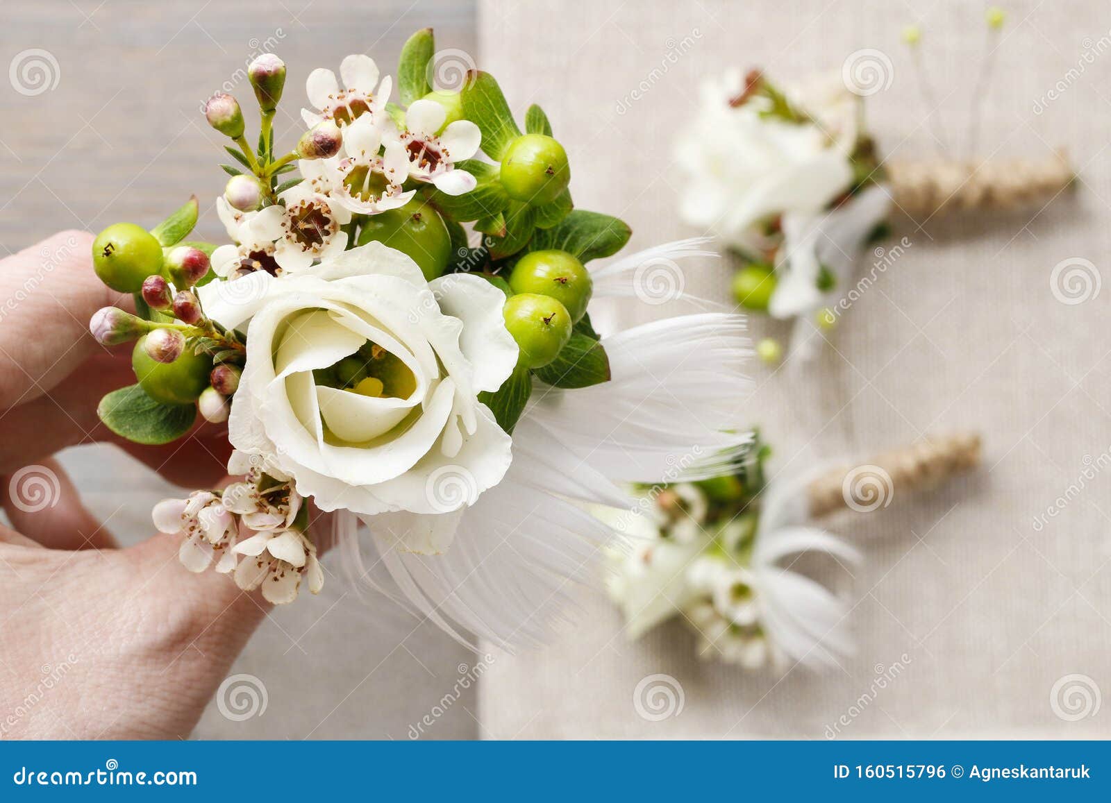 How To Make Wedding Boutonniere Stock Photo Image of flower, married