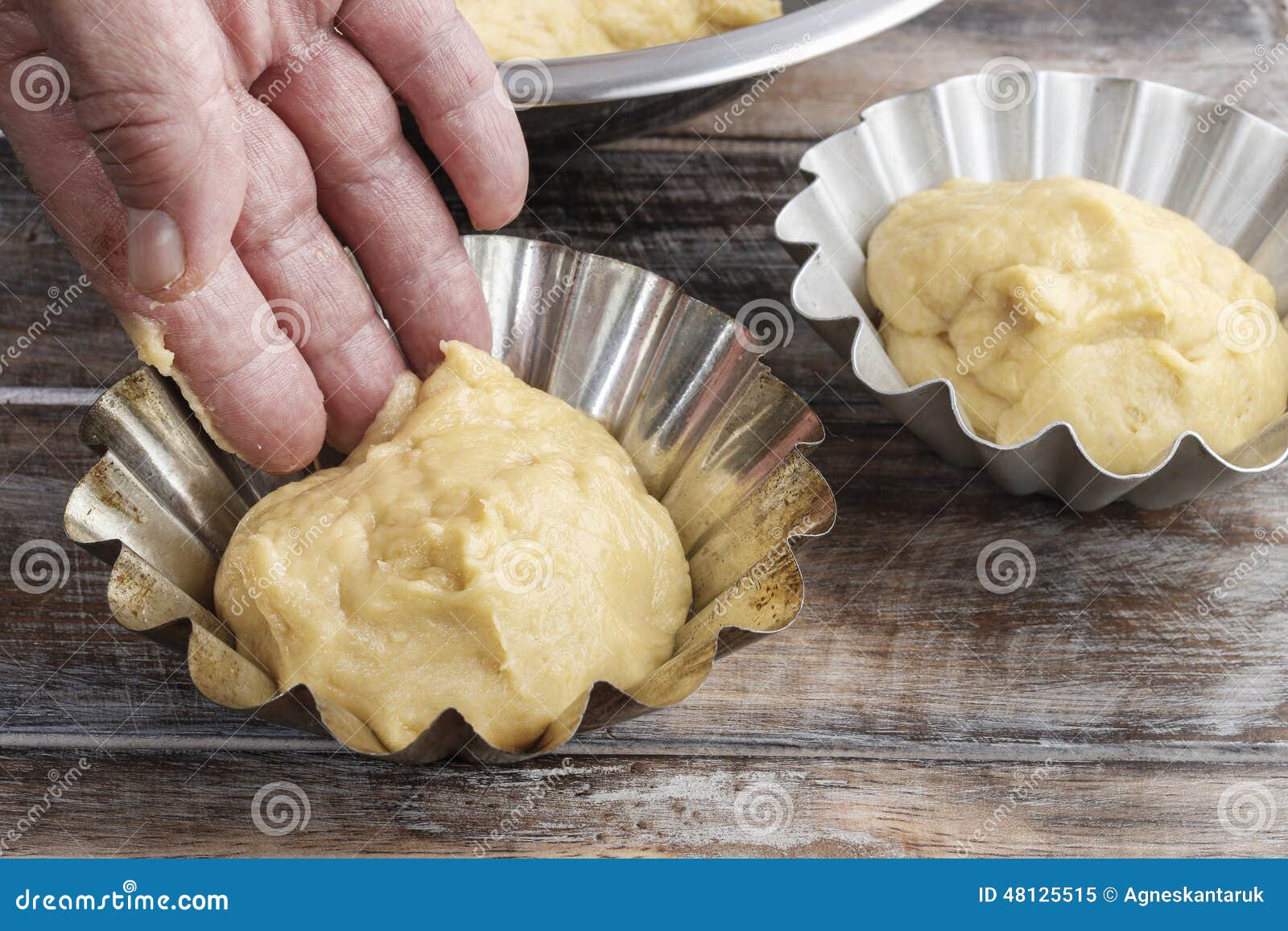 How To Make Yeast Dough Step by Step Stock Image Image of kneading