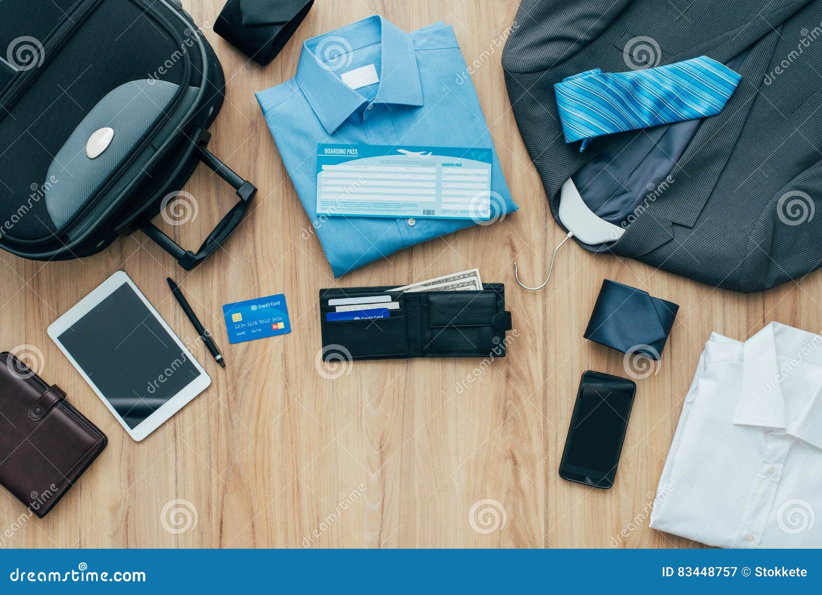 How To Pack for a Business Trip Stock Image - Image of suitcase, voyage ...