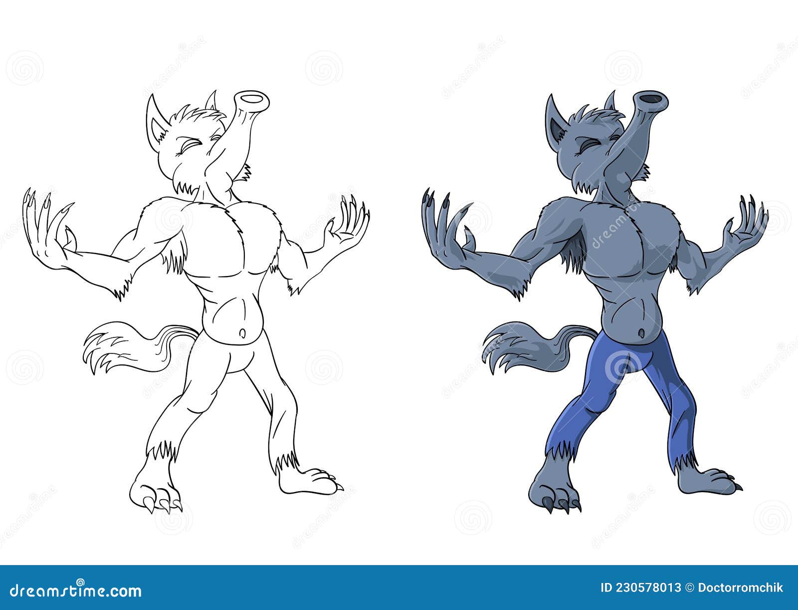 drawing #doodle #werewolf #dibujo #luison #cartoon Cuni