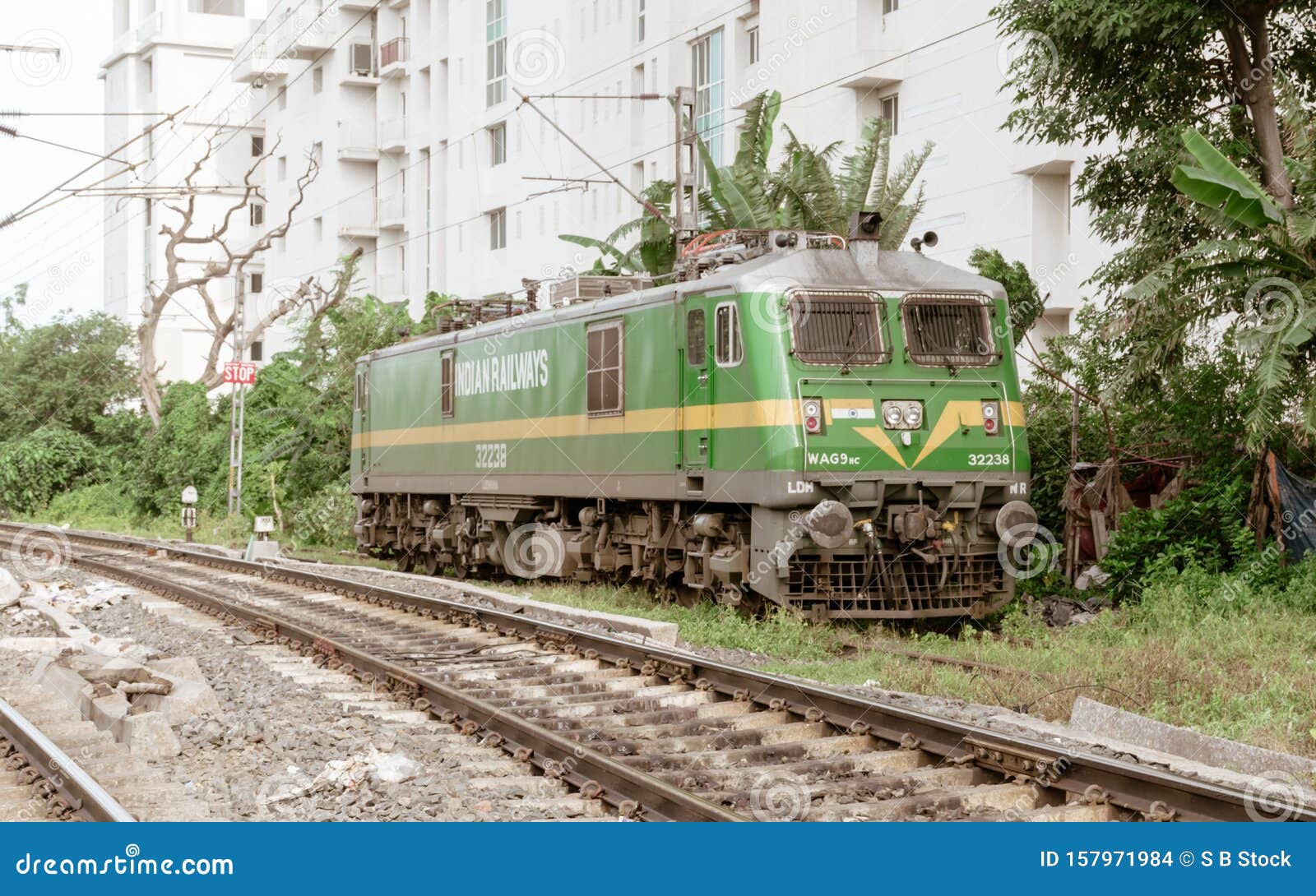 Howrah Kolkata August 19 A High Power Electric Wag 9 Locomotive Loco Engine Wagon On Rail Tracks Of Indian Railway Editorial Stock Image Image Of Freight Journey