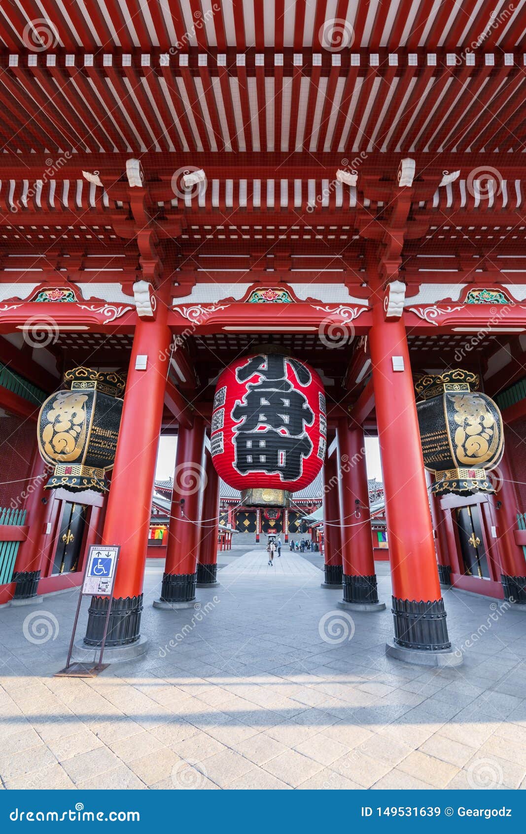 hozomon entrance gate to sensoji temple at tokyo, japan