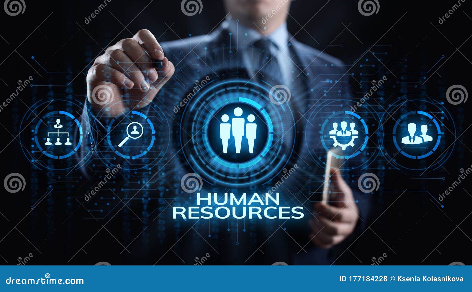 HR Human Resources Management Recruitment Talent Concept. Stock Photo