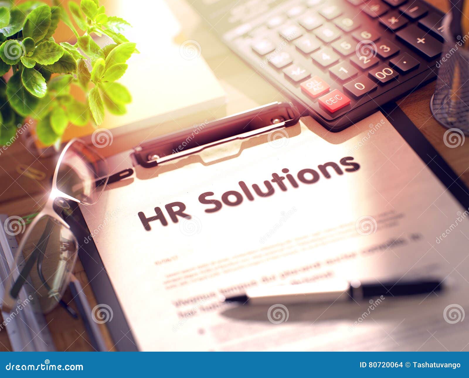 Hr Solutions On Clipboard 3d Stock Photo Image Of Consulting