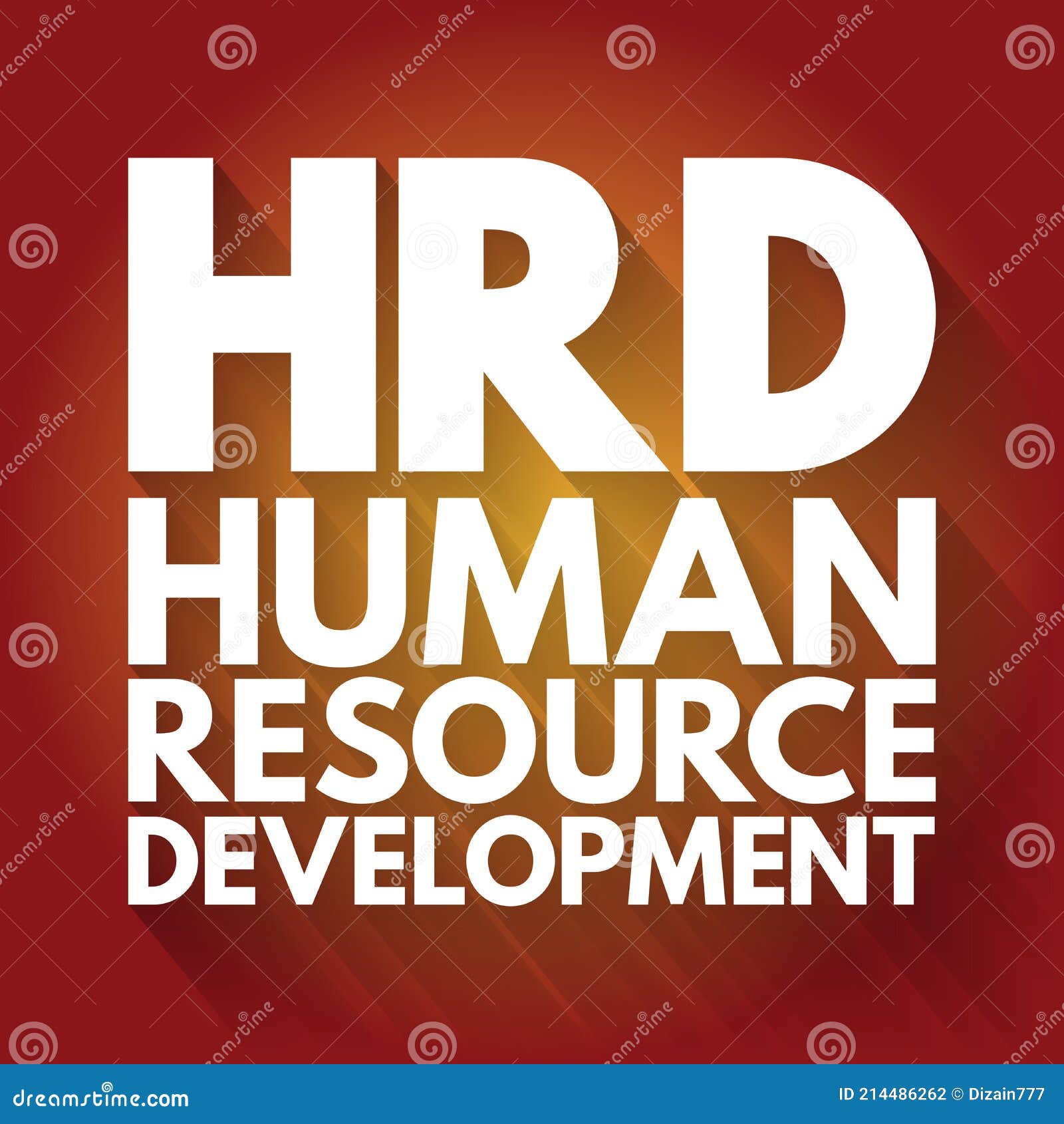 HRD Human Resource Development Acronym, Business Concept Background