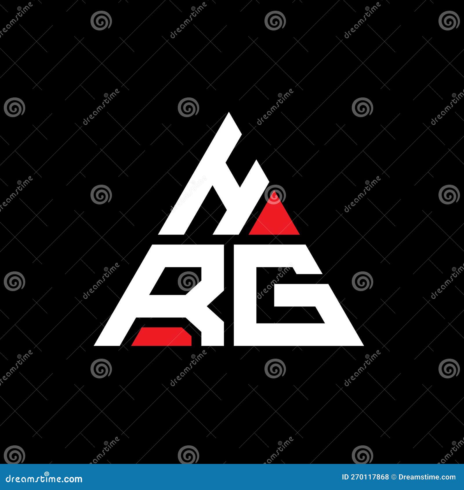 hrg triangle letter logo  with triangle . hrg triangle logo  monogram. hrg triangle  logo template with red