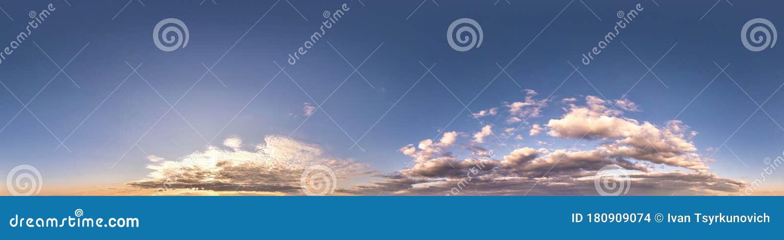 céu azul claro hdri 360 panorama em projeção perfeita com zênite para uso  em gráficos 3D