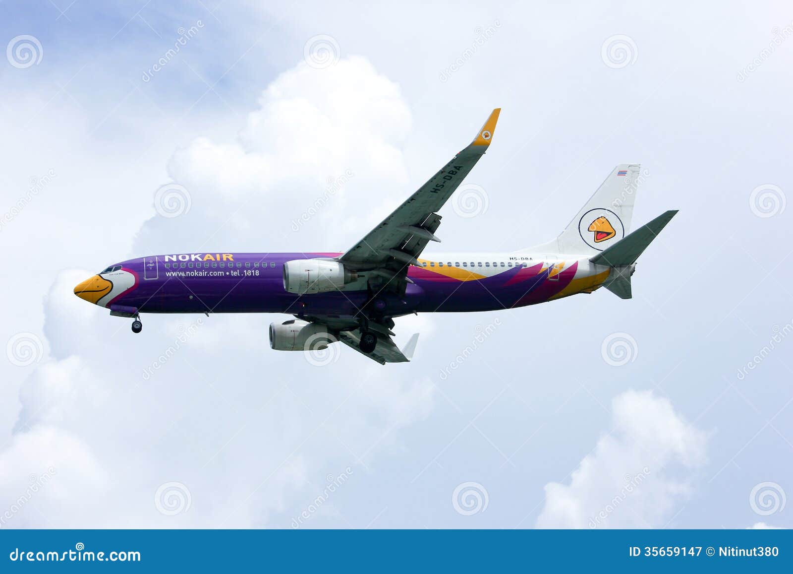 HS-DBA, Boeing 737-800 Of Nokair Editorial Photography
