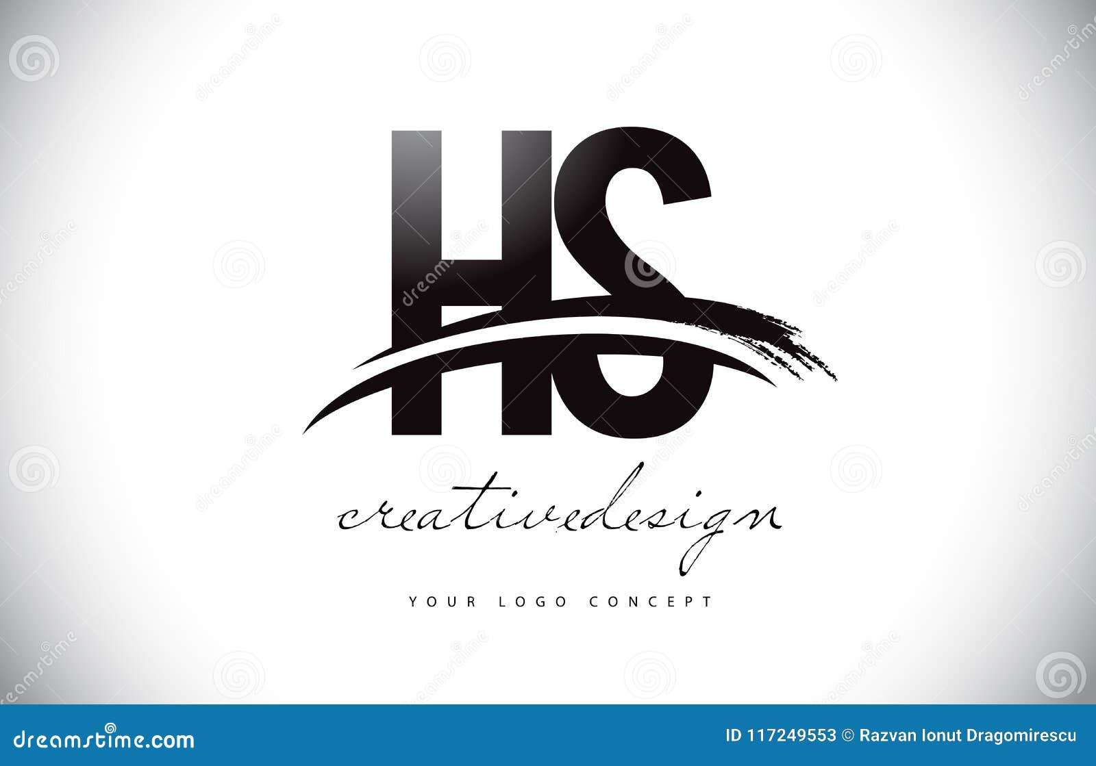Block Logo Design HS SH Block Logo Digital - Etsy India