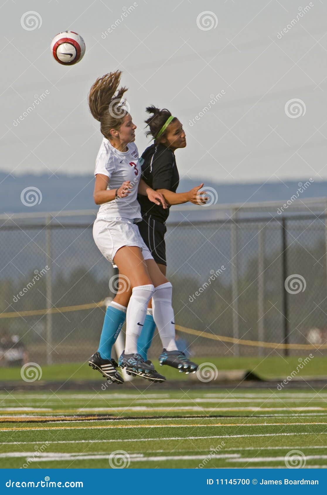 HS Soccer Jump ball editorial image. Image of junior 11145700