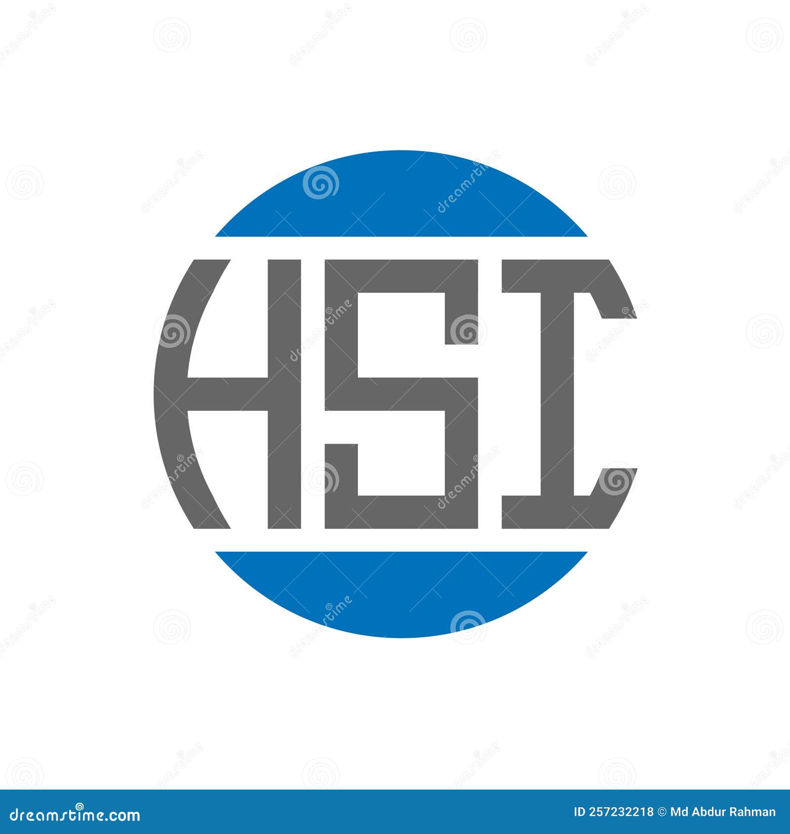 HSI Letter Logo Design on White Background. HSI Creative Initials ...