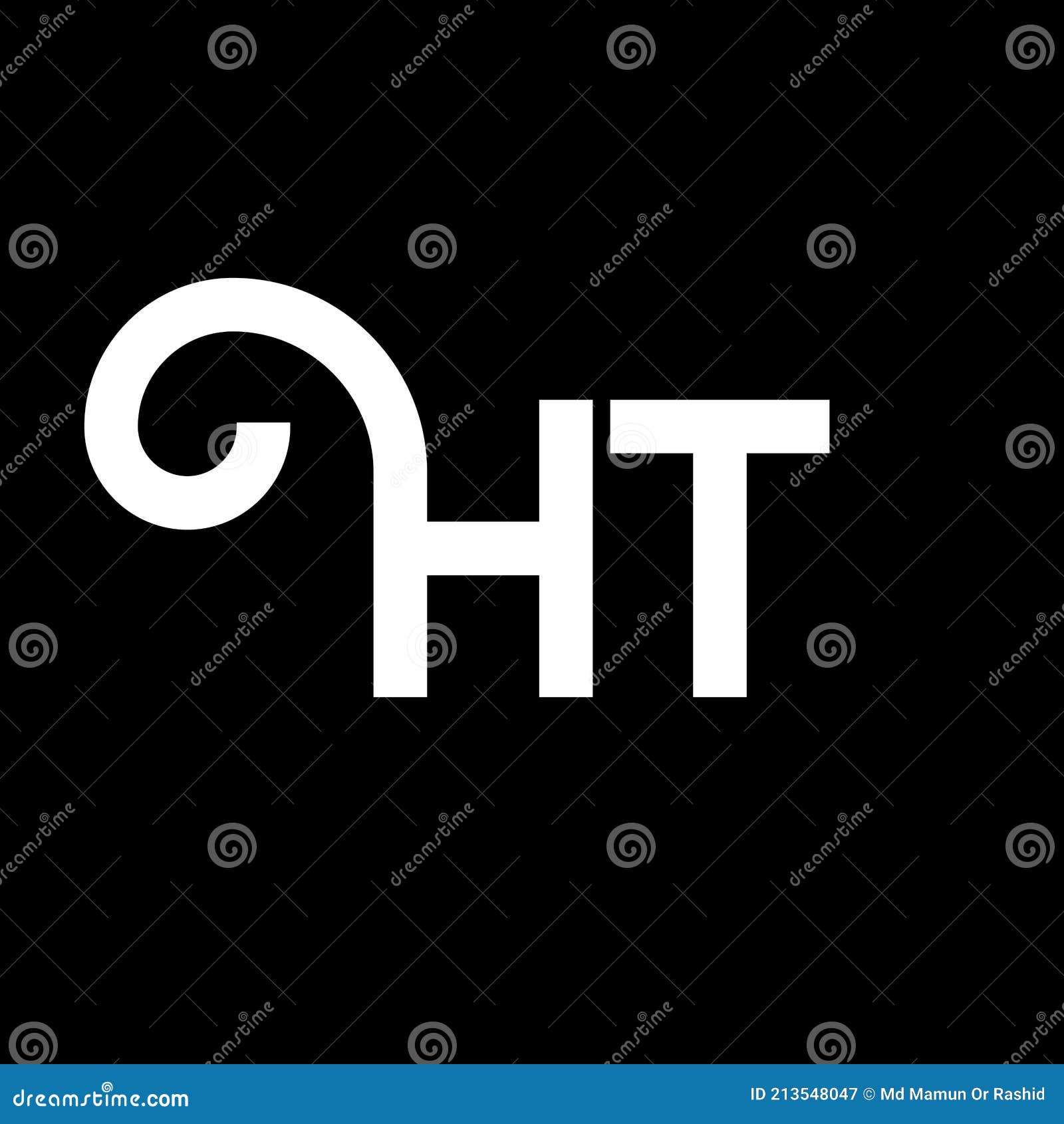 ht letter logo  on black background. ht creative initials letter logo concept. ht letter . ht white letter  on