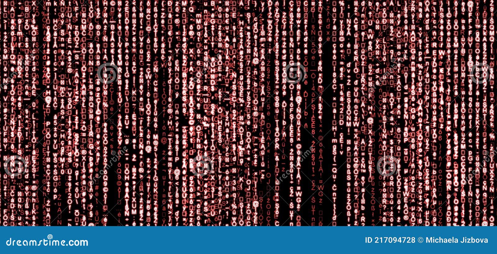 Html or Binary Code and Computer Technology Concept Stock Illustration ...