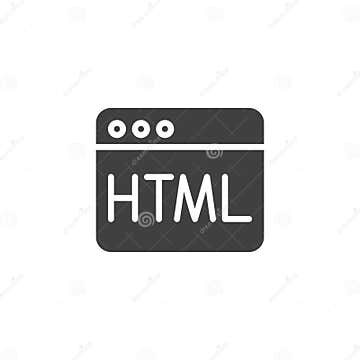 Html code vector icon stock vector. Illustration of code - 177669395