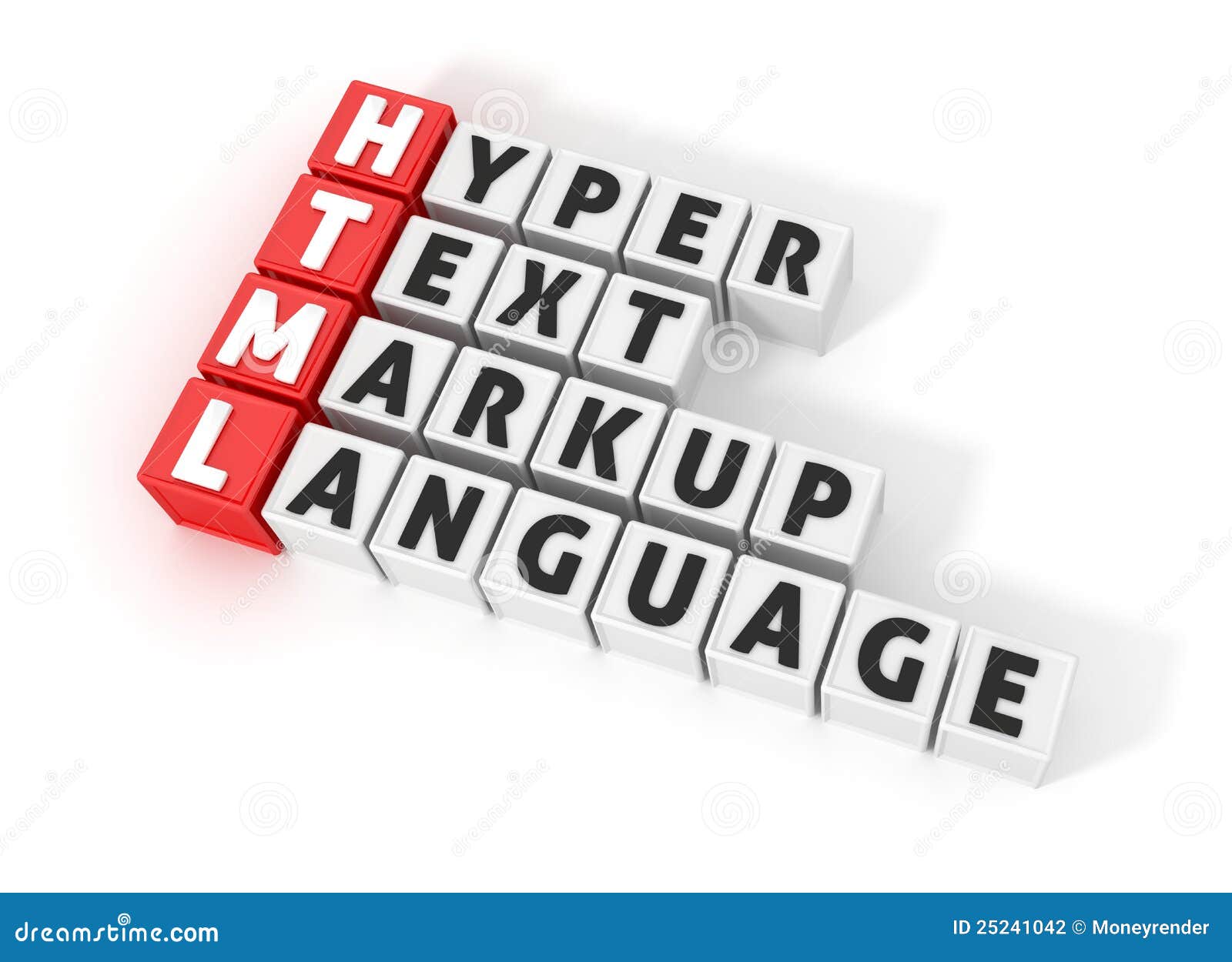 HTML Definition stock photo. Image of hotline, cubes - 25241042