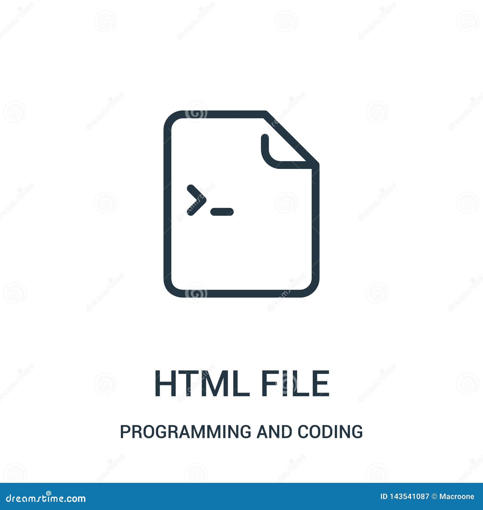 Download Html File Icon Vector From Programming And Coding ...