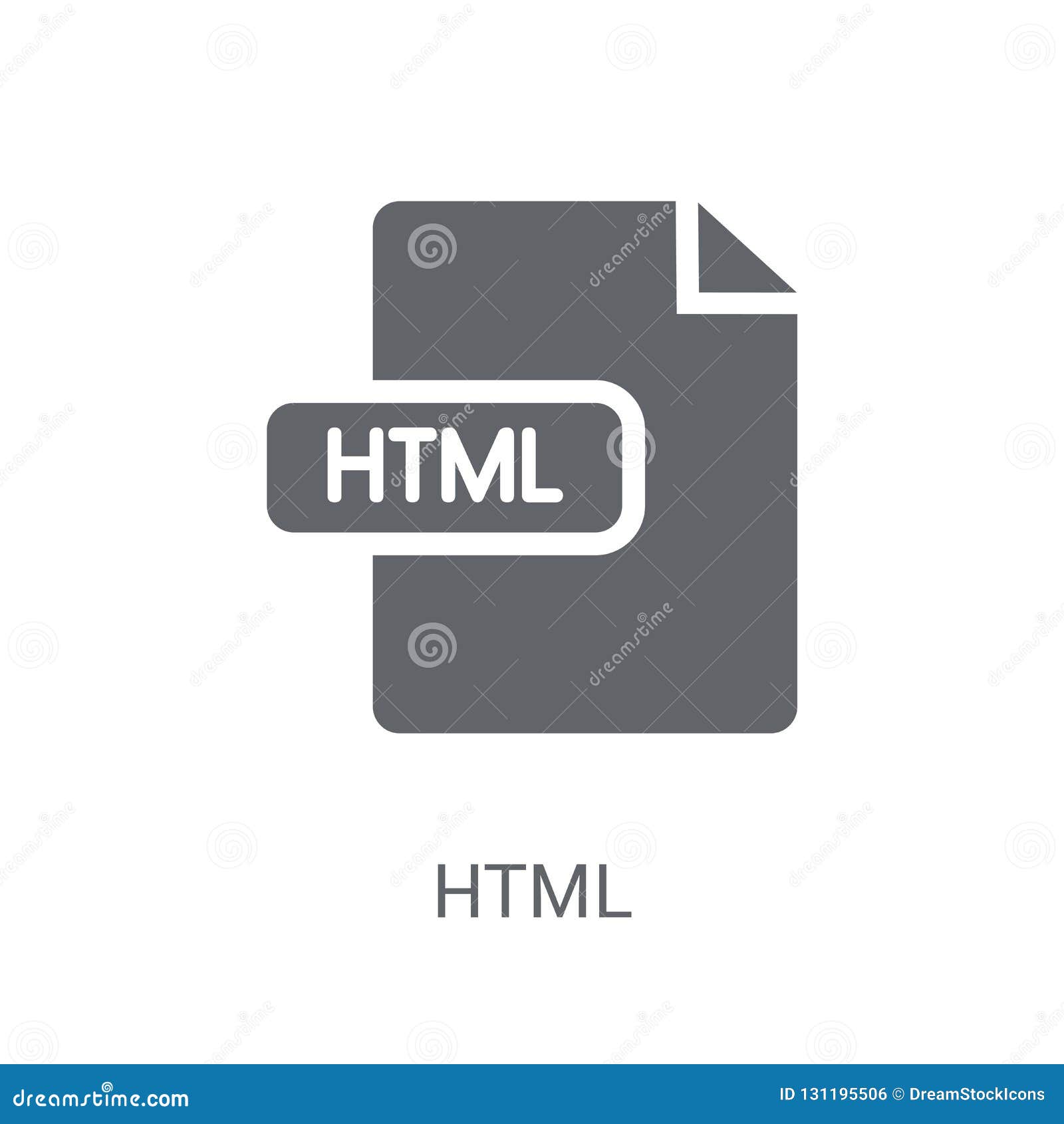 Download HTML Icon. Trendy HTML Logo Concept On White Background ...