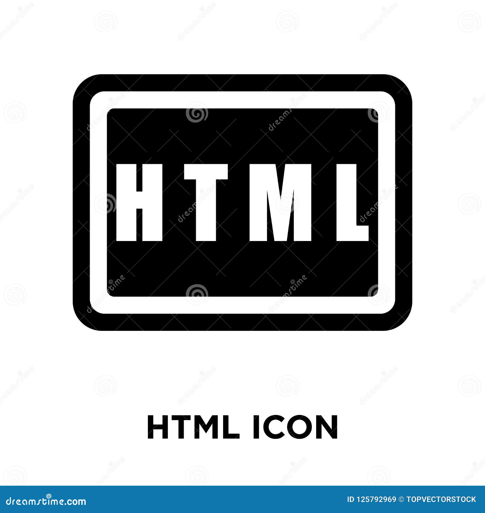 Download Html Icon Vector Isolated On White Background, Logo ...