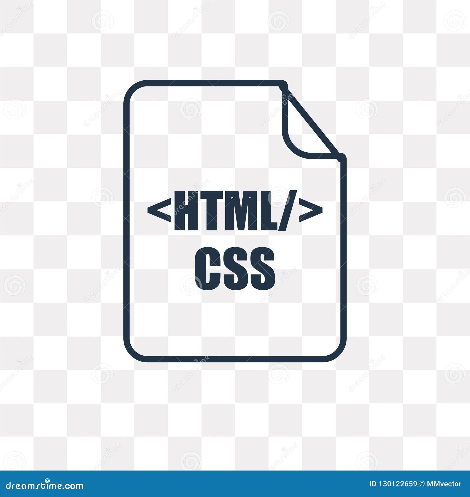 Html Vector Icon Isolated On Transparent Background, Html Trans ...