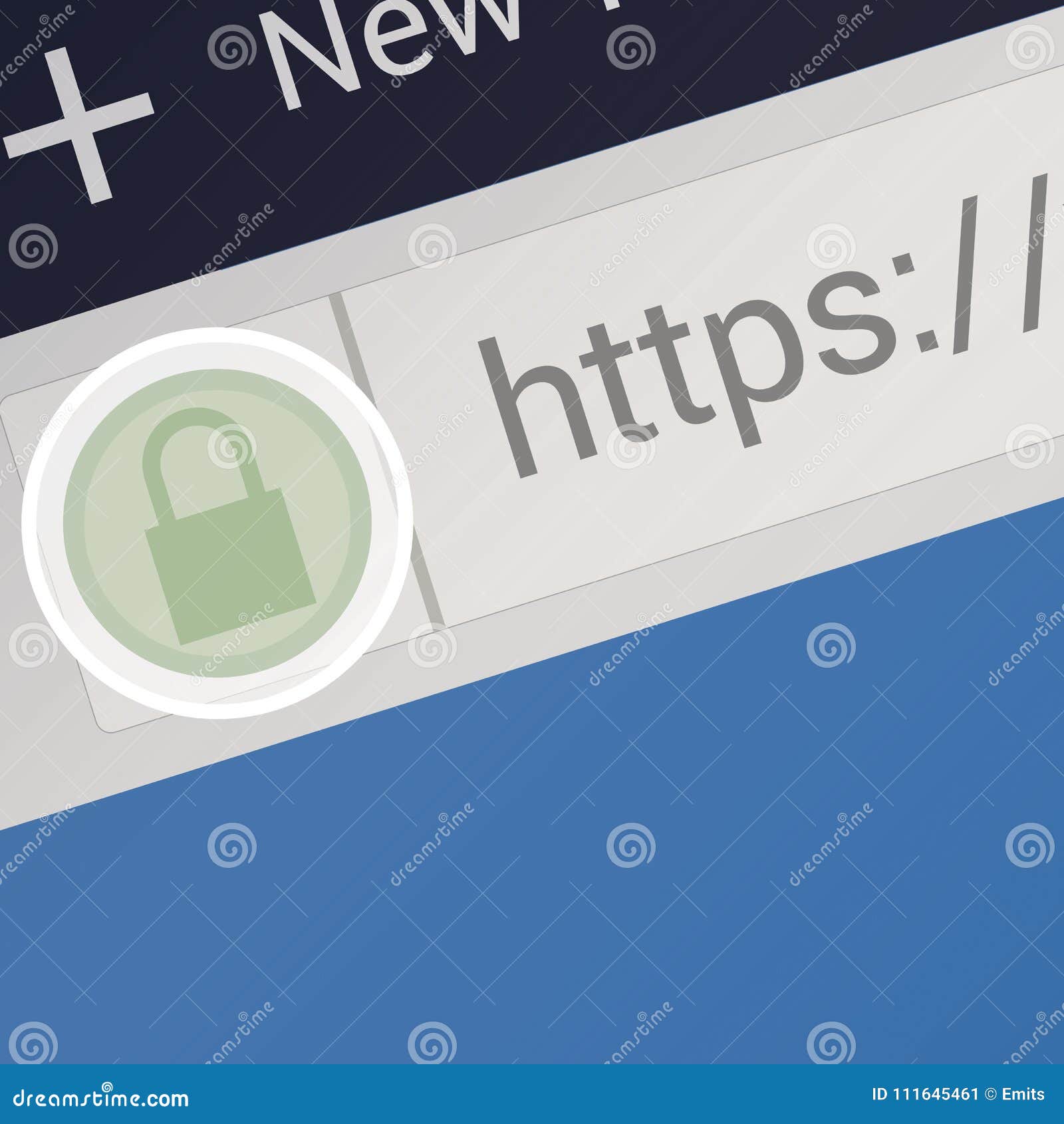 close-up of https in web browser