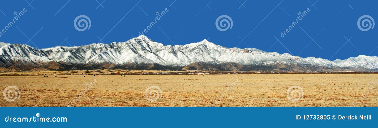 the huachuca mountains in winter in arizona