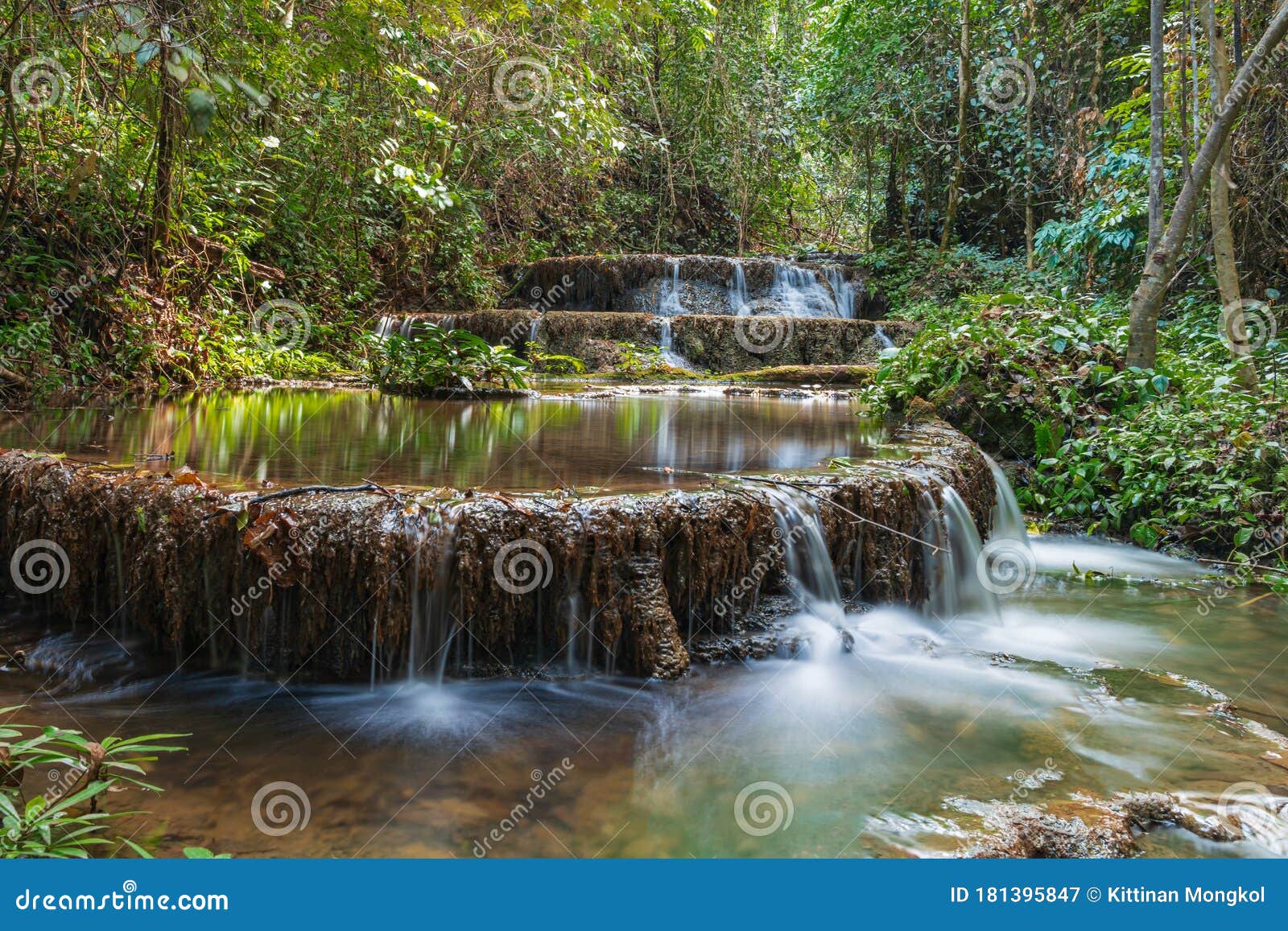 huai ton phueng waterfalls in thailand