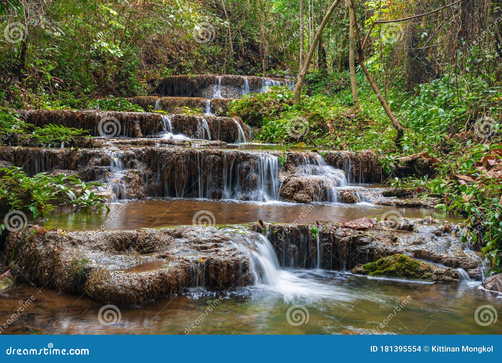 huai ton phueng waterfalls in thailand