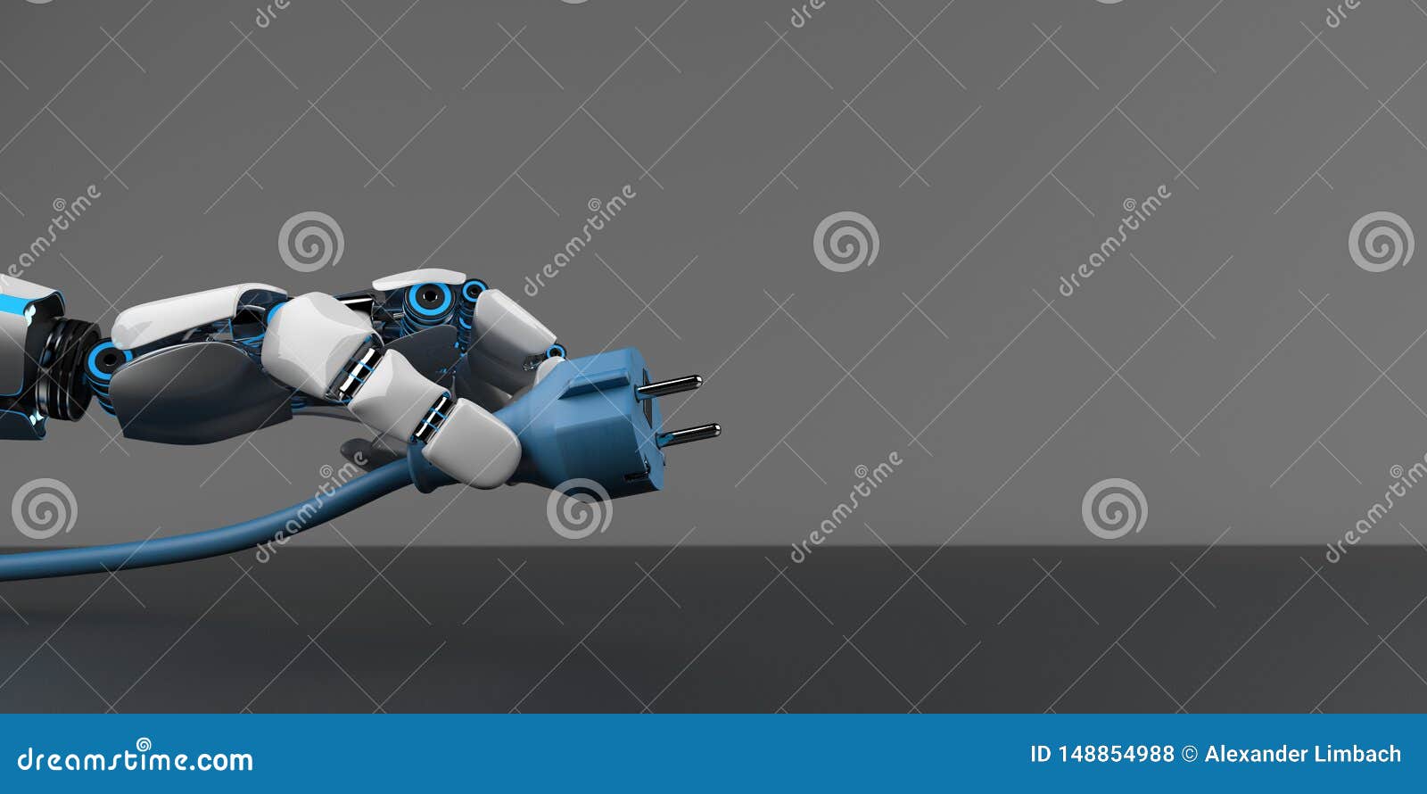 robot hand power plug