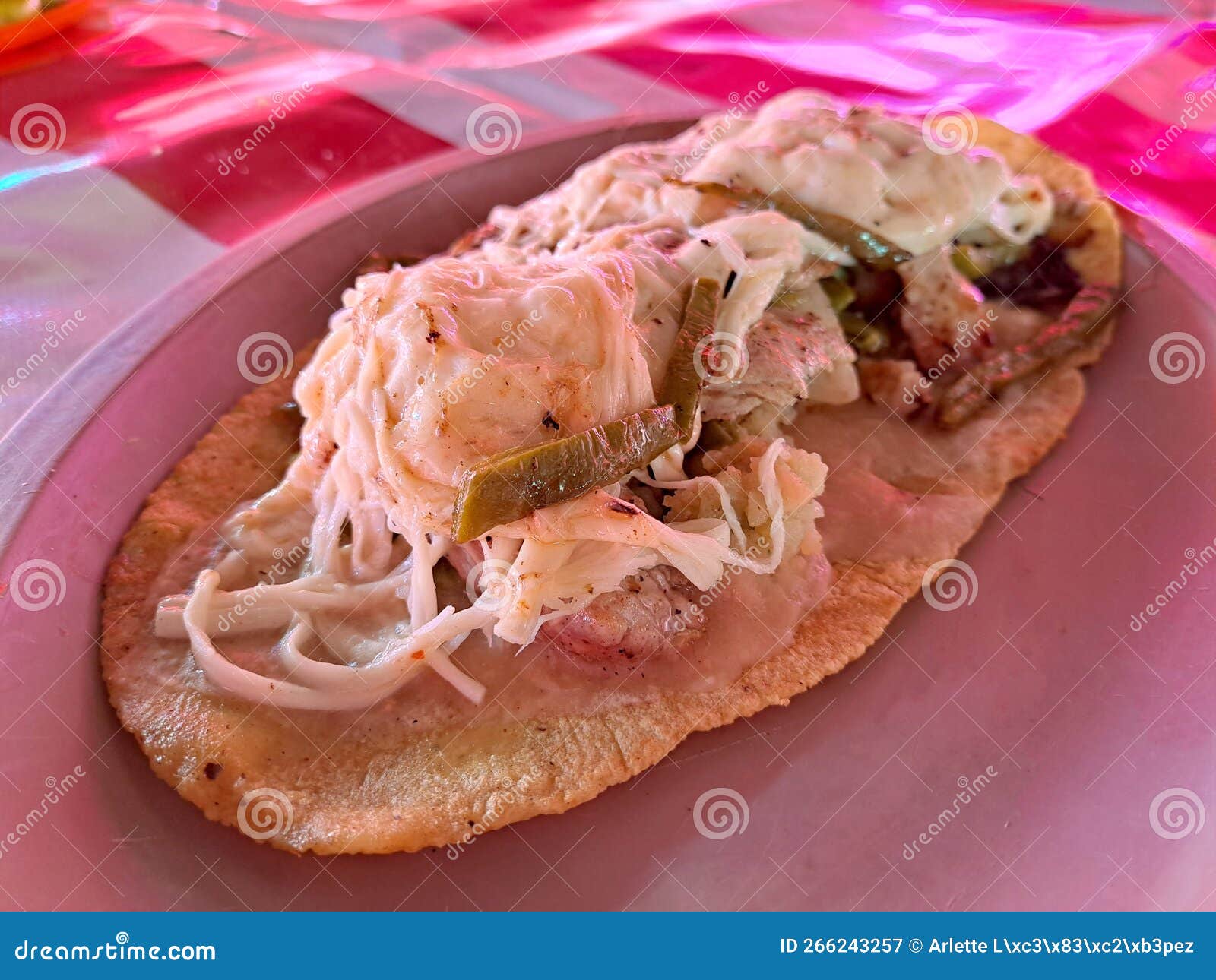 The Huarache is a Typical Mexican Dish, Whose Shape Simulates