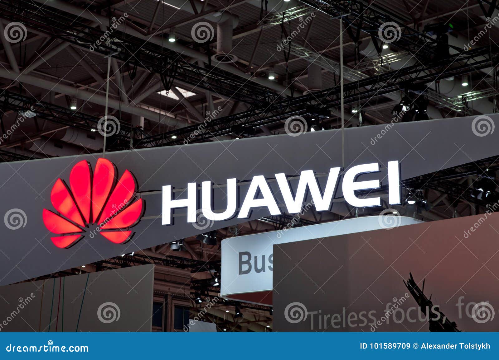 https www dreamstime com huawei company logo wall technologies co chinese multinational networking telecommunications hannover germany image101589709