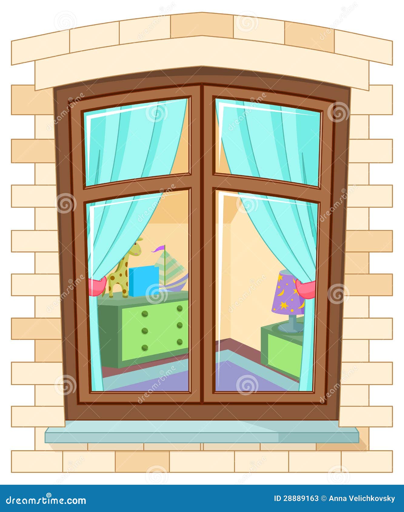 Окна в домике для детей